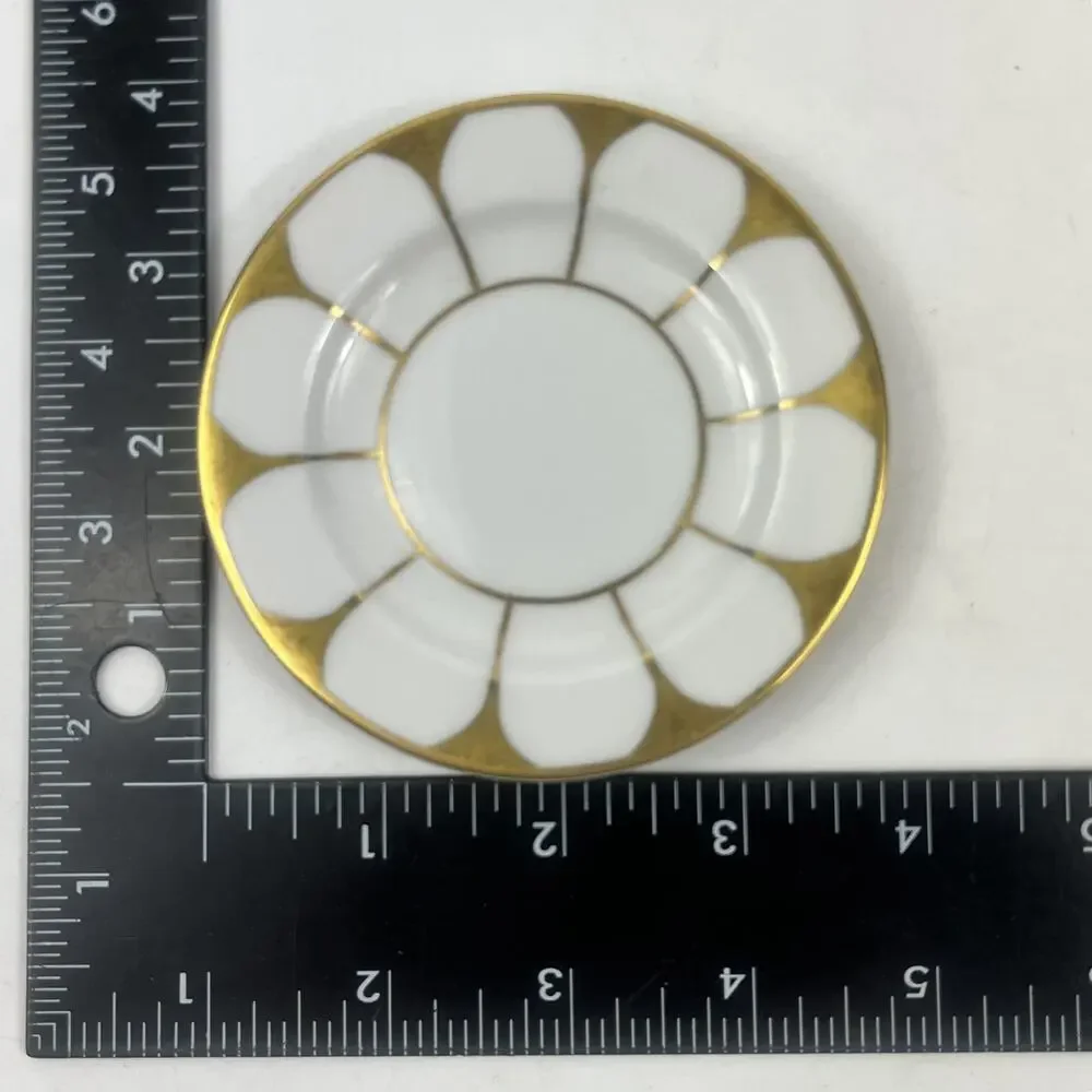 Syracuse Gallery Collection Boxed Mini Plate Gold Trim 3.75